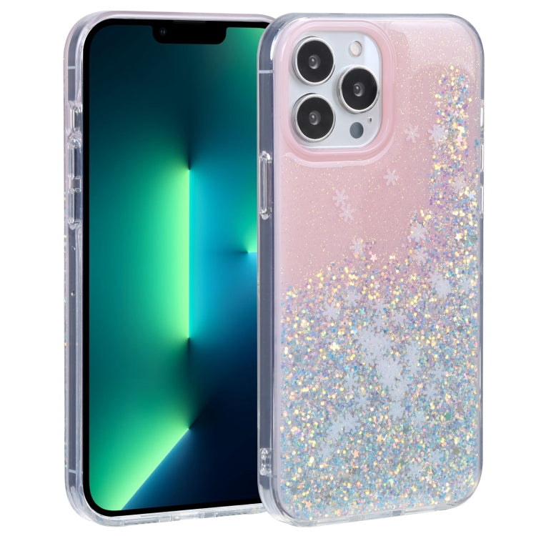 For iPhone 13 Pro Max DFANS DESIGN Snowflake Starlight Shining Phone Case