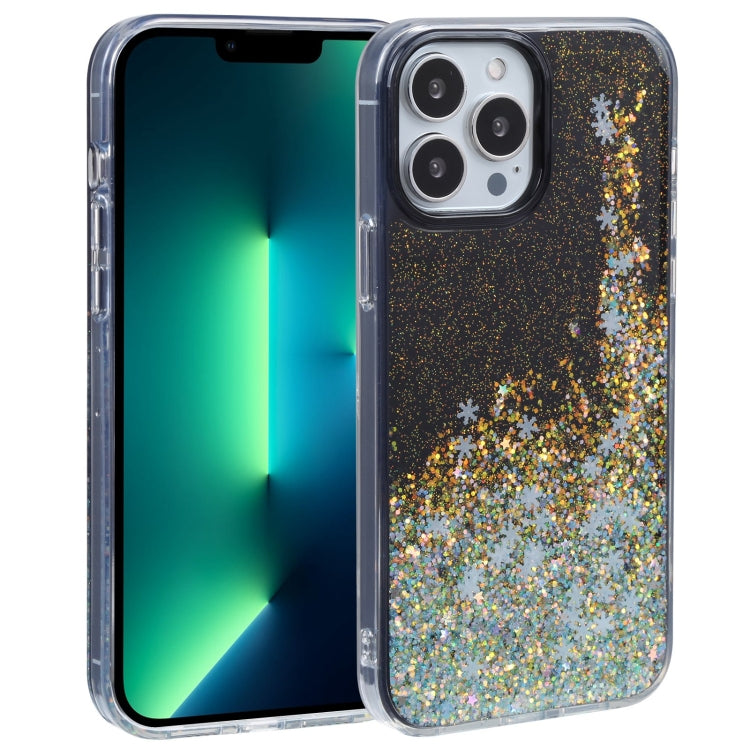 For iPhone 13 Pro Max DFANS DESIGN Snowflake Starlight Shining Phone Case