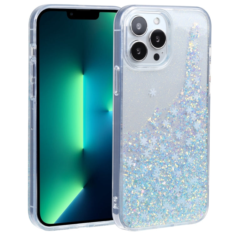 For iPhone 13 Pro Max DFANS DESIGN Snowflake Starlight Shining Phone Case