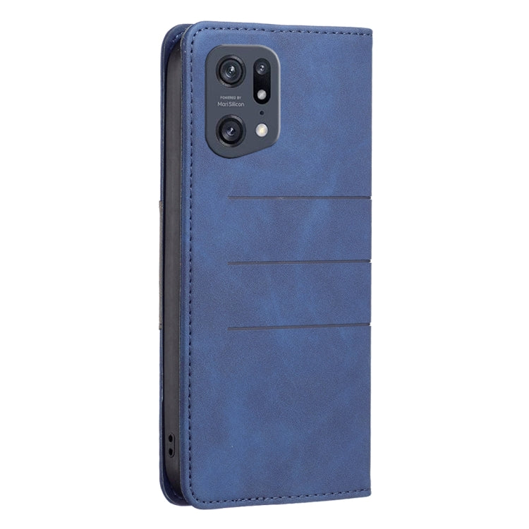 For OPPO Find X5 Pro Magnetic Splicing Leather Phone Case
