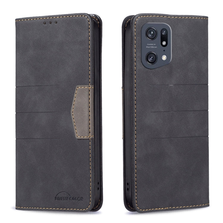 For OPPO Find X5 Pro Magnetic Splicing Leather Phone Case