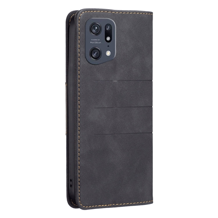 For OPPO Find X5 Pro Magnetic Splicing Leather Phone Case