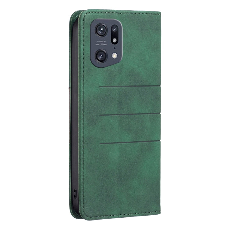 For OPPO Find X5 Pro Magnetic Splicing Leather Phone Case