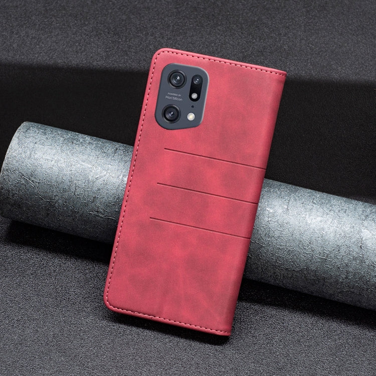 For OPPO Find X5 Pro Magnetic Splicing Leather Phone Case