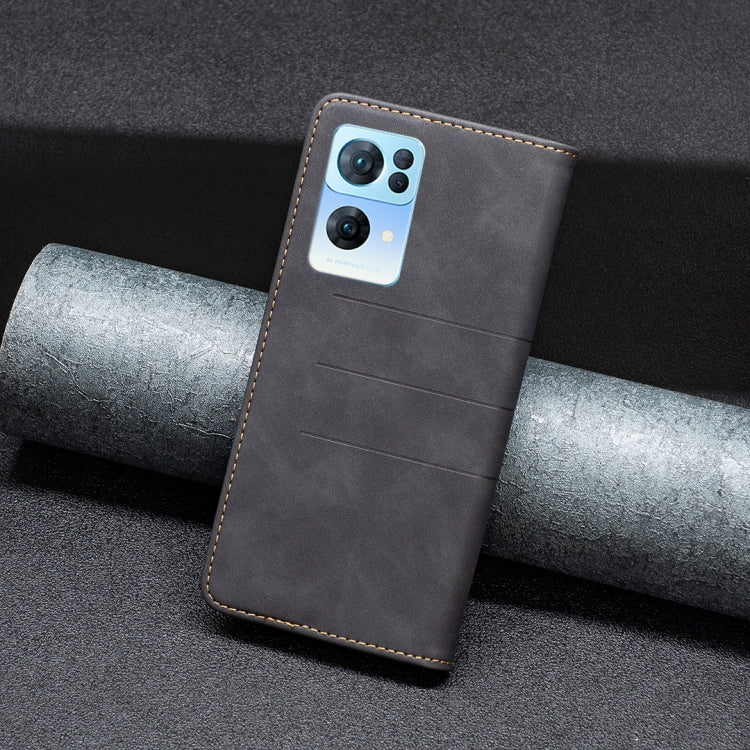 For OPPO Reno7 5G Global Magnetic Splicing Leather Phone Case