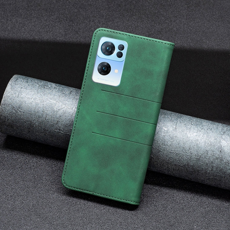 For OPPO Reno7 5G Global Magnetic Splicing Leather Phone Case