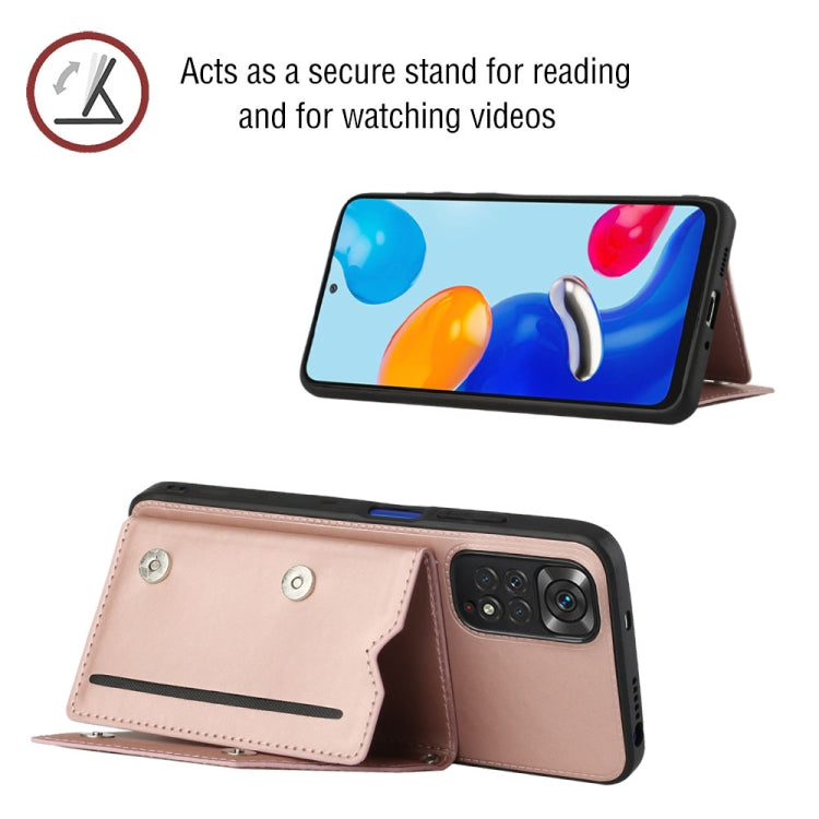 For Xiaomi Redmi Note 11S/11 4G Global Skin Feel PU + TPU + PC Phone Case