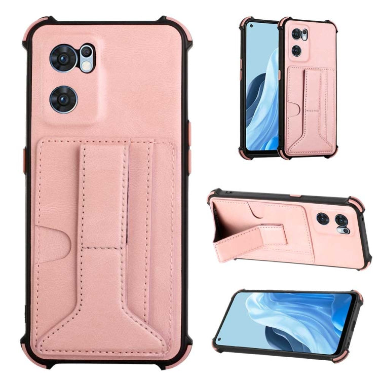 For OPPO Reno7 Global Dream Holder Card Bag Shockproof Phone Case