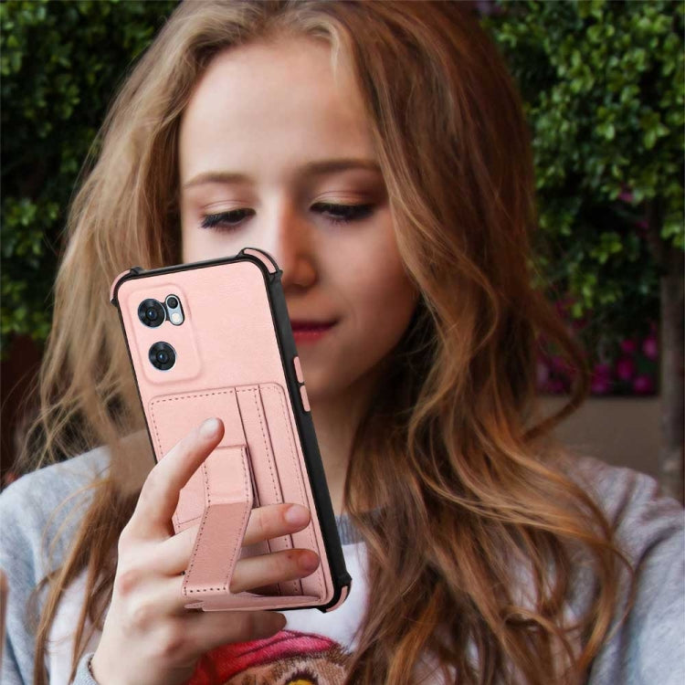 For OPPO Reno7 Global Dream Holder Card Bag Shockproof Phone Case