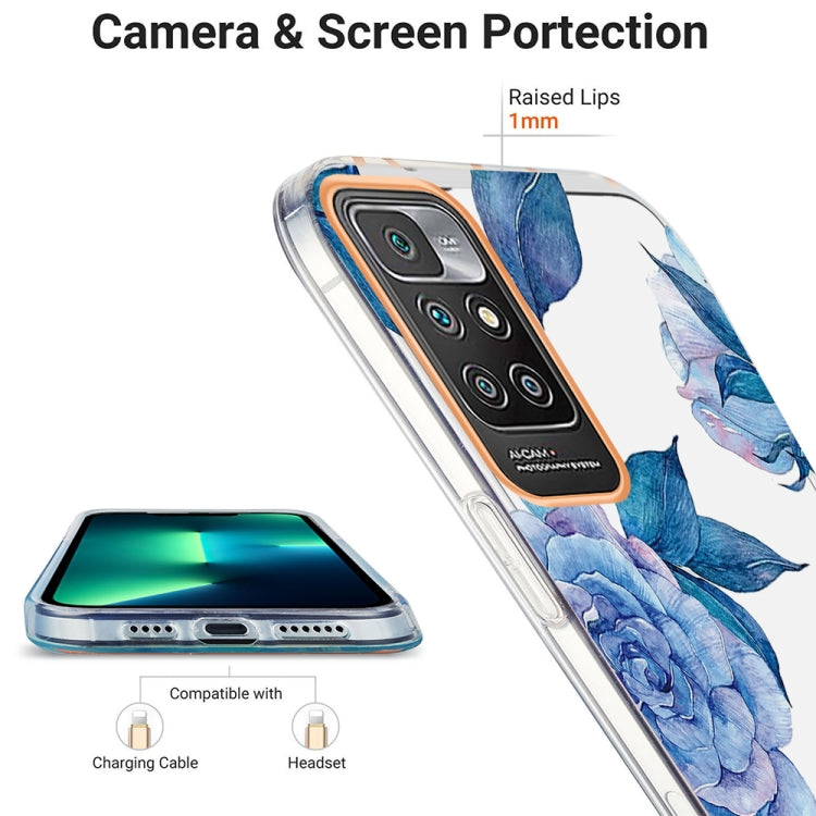 For Xiaomi Redmi 10 Ring IMD Flowers TPU Phone Case