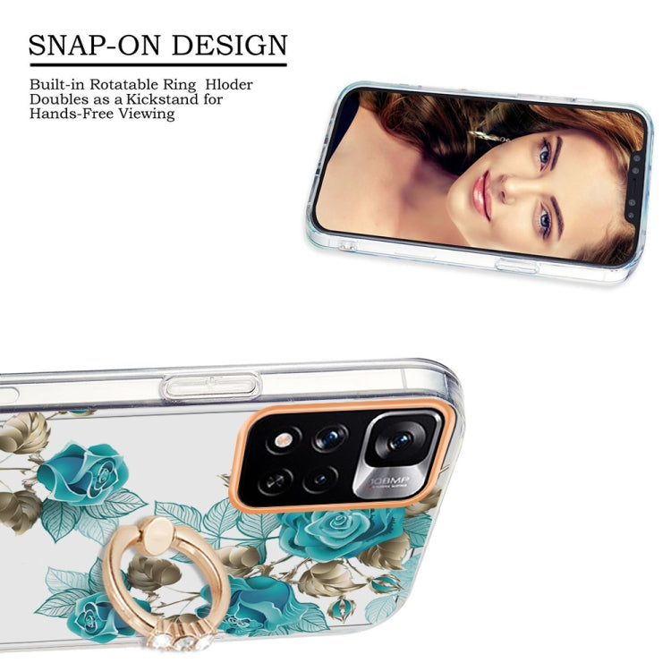For Xiaomi Redmi Note 11 Pro / Note 11 Pro+ Ring IMD Flowers TPU Phone Case