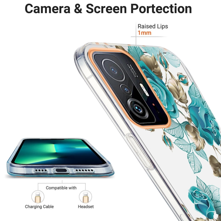 For Xiaomi Mi 11T Ring IMD Flowers TPU Phone Case