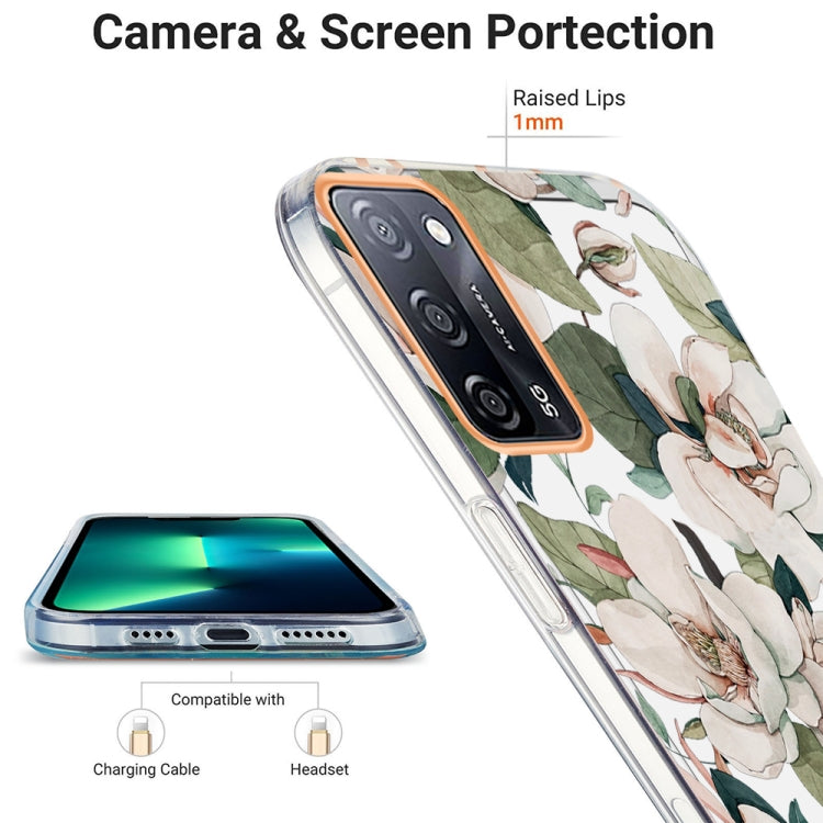 For OPPO A55 5G / A54 4G / A53S 5G / A16 / A54S 4G Ring IMD Flowers TPU Phone Case