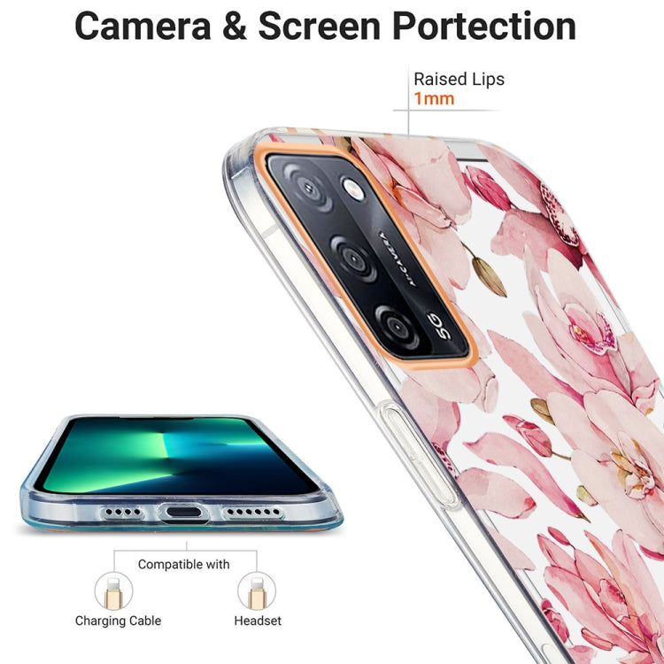 For OPPO A55 5G / A54 4G / A53S 5G / A16 / A54S 4G Ring IMD Flowers TPU Phone Case