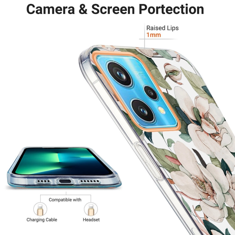For OPPO Realme 9 Pro+ 5G Ring IMD Flowers TPU Phone Case