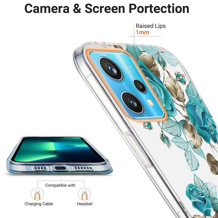 For OPPO Realme 9 Pro+ 5G Ring IMD Flowers TPU Phone Case