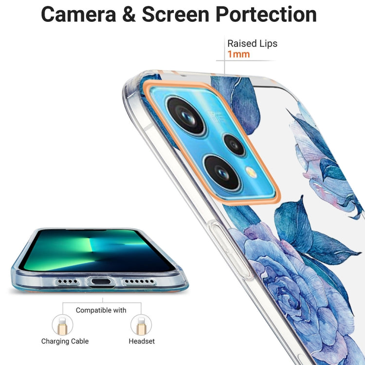 For OPPO Realme 9 Pro+ 5G Ring IMD Flowers TPU Phone Case