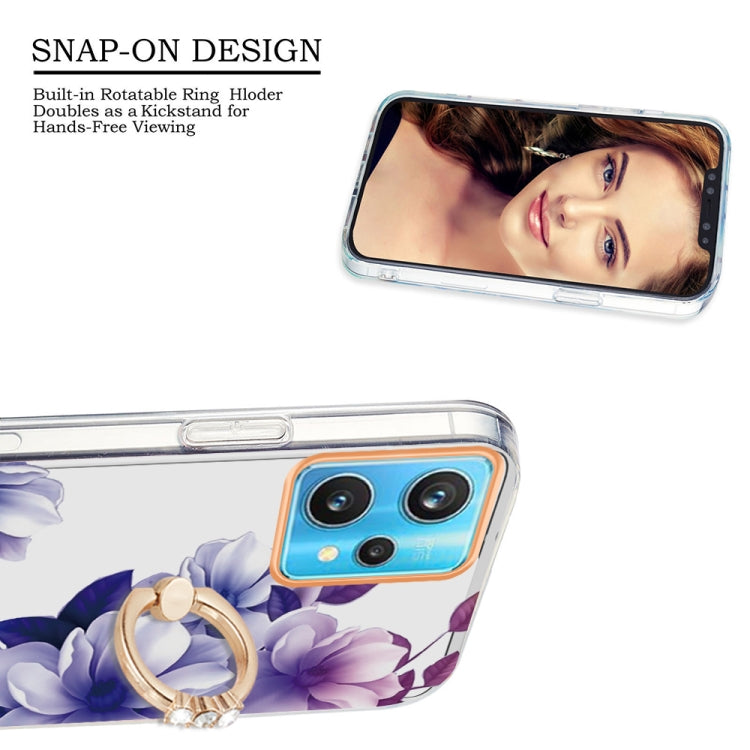 For OPPO Realme 9 Pro+ 5G Ring IMD Flowers TPU Phone Case
