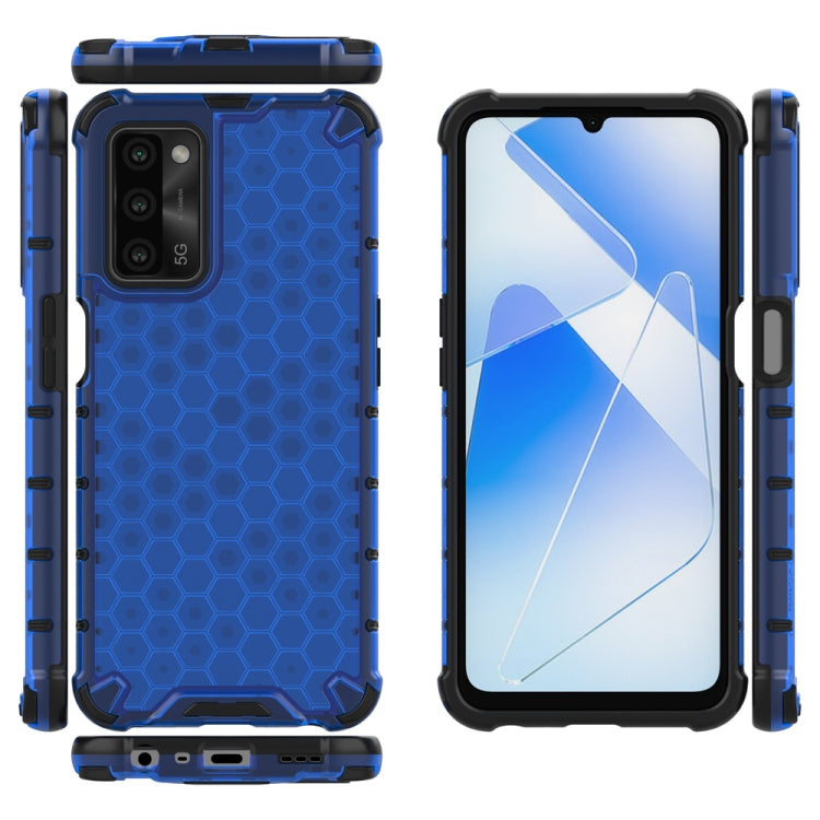 For OPPO A55 5G Shockproof Honeycomb PC + TPU Protective Case