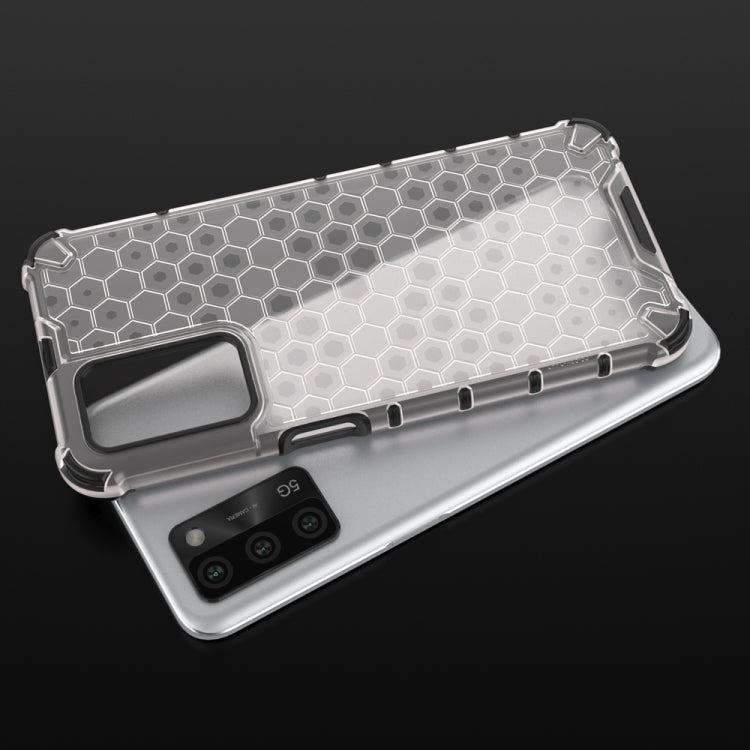 For OPPO A55 5G Shockproof Honeycomb PC + TPU Protective Case