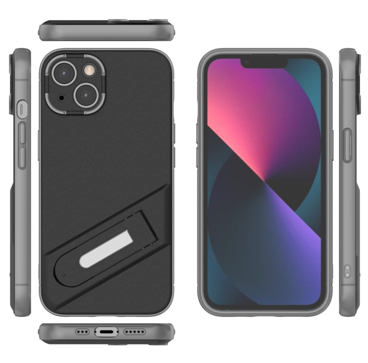 For iPhone 13 Invisible Holder TPU + PC Phone Case