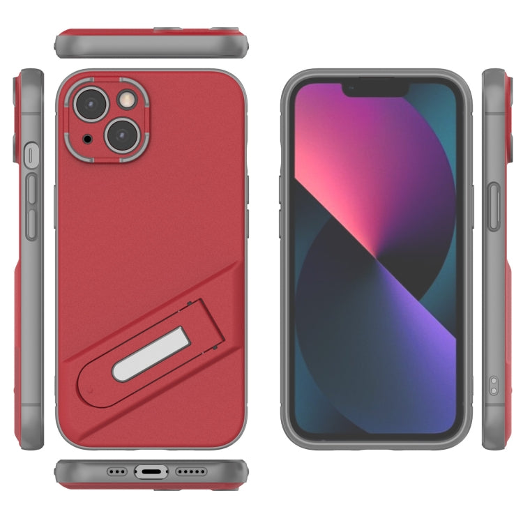 For iPhone 13 Invisible Holder TPU + PC Phone Case