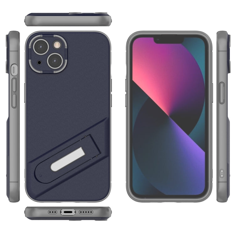 For iPhone 13 Invisible Holder TPU + PC Phone Case