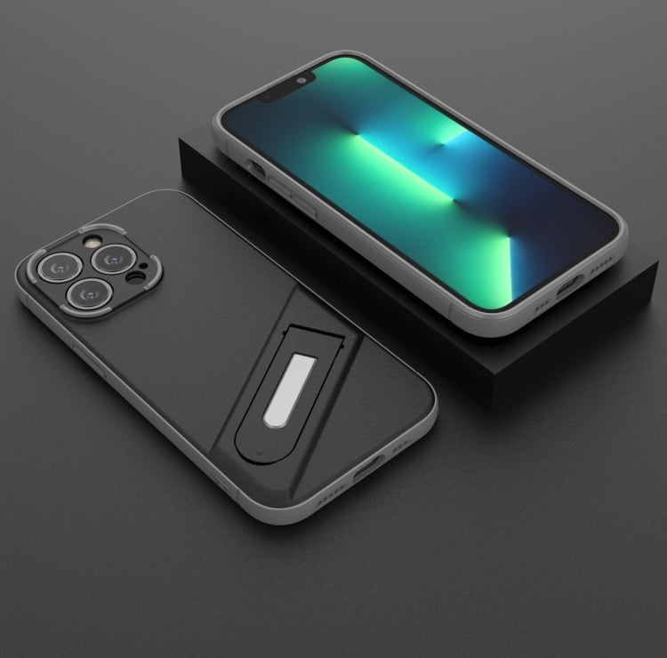 For iPhone 13 Pro Invisible Holder TPU + PC Phone Case