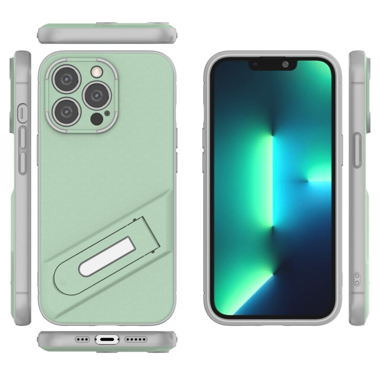 For iPhone 13 Pro Invisible Holder TPU + PC Phone Case