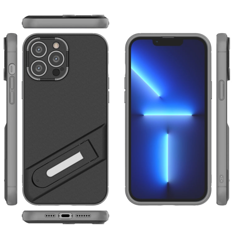 For iPhone 13 Pro Max Invisible Holder TPU + PC Phone Case