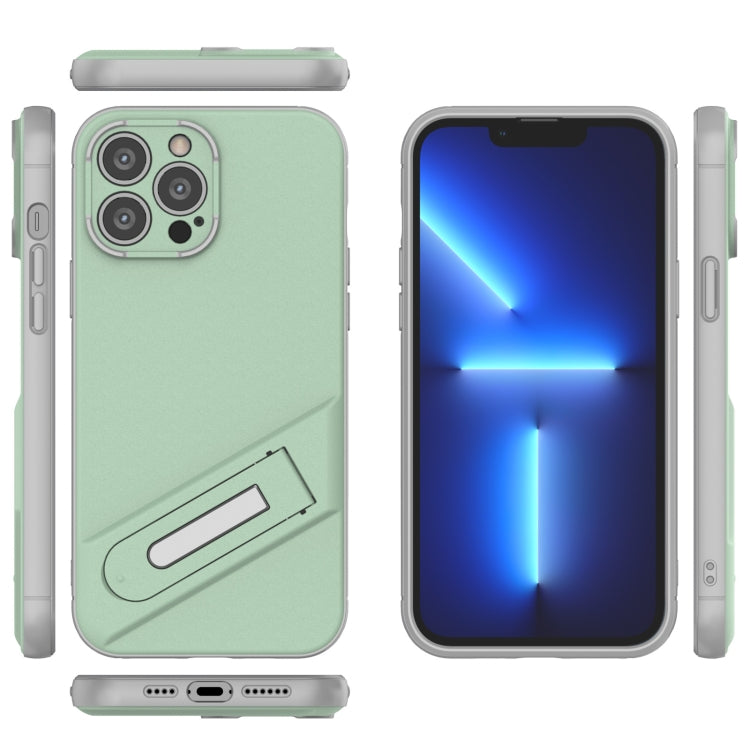 For iPhone 13 Pro Max Invisible Holder TPU + PC Phone Case