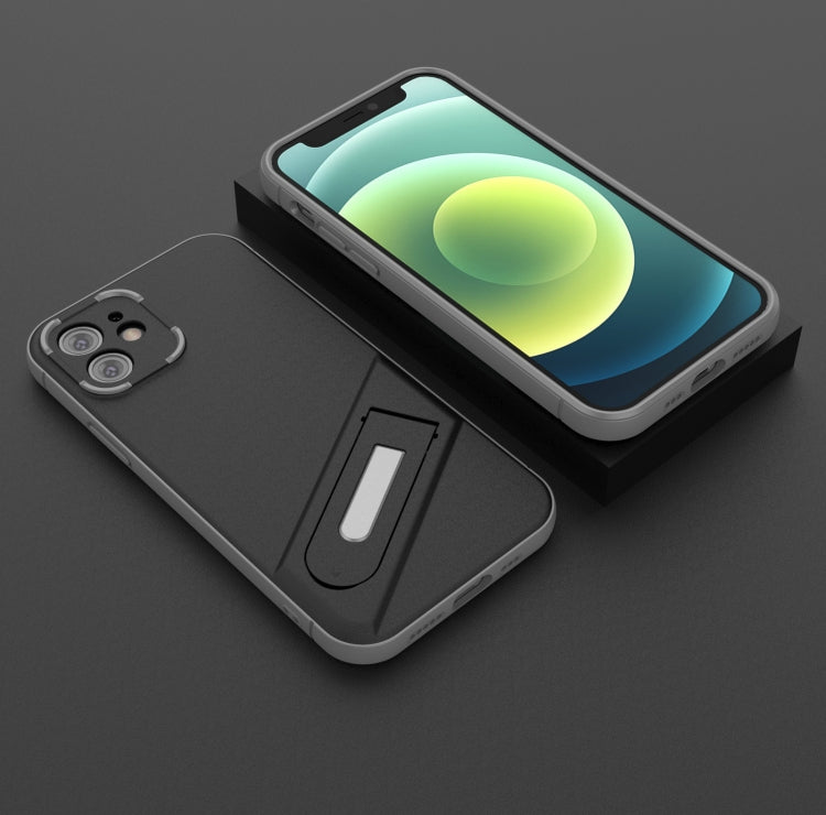 For iPhone 12 Invisible Holder TPU + PC Phone Case