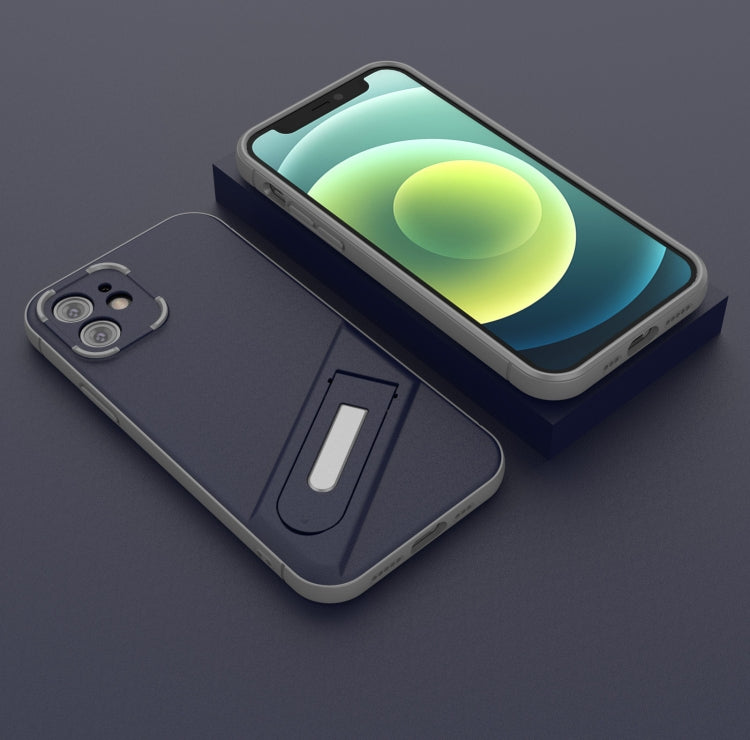 For iPhone 12 Invisible Holder TPU + PC Phone Case