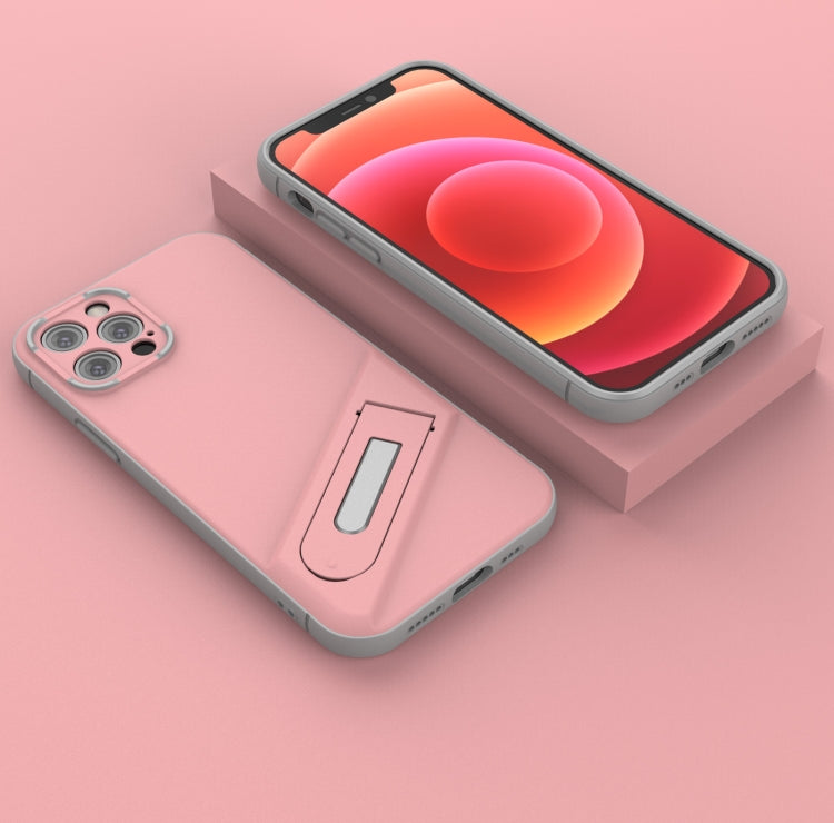 For iPhone 12 Pro Invisible Holder TPU + PC Phone Case