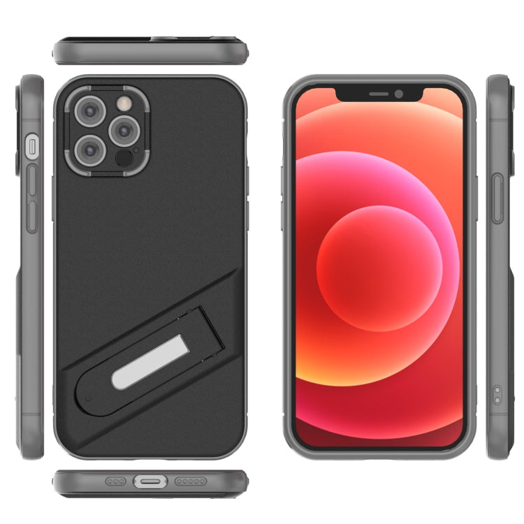 For iPhone 12 Pro Invisible Holder TPU + PC Phone Case