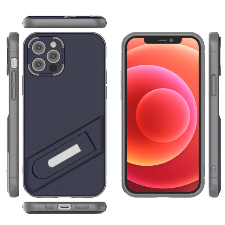 For iPhone 12 Pro Invisible Holder TPU + PC Phone Case