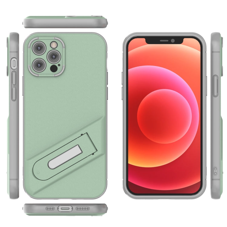 For iPhone 12 Pro Invisible Holder TPU + PC Phone Case