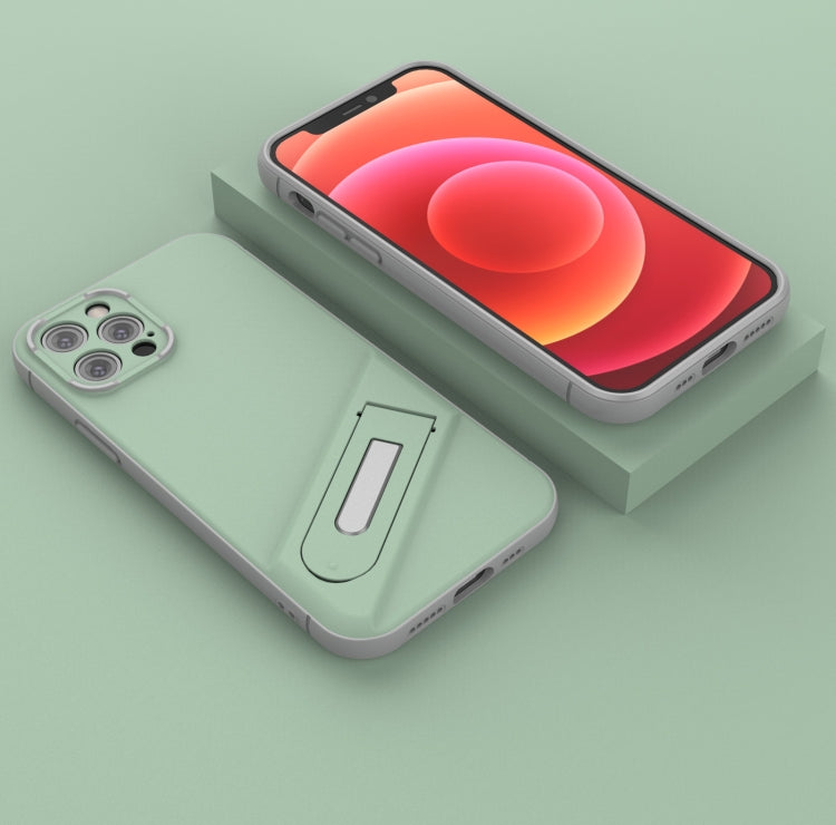 For iPhone 12 Pro Invisible Holder TPU + PC Phone Case