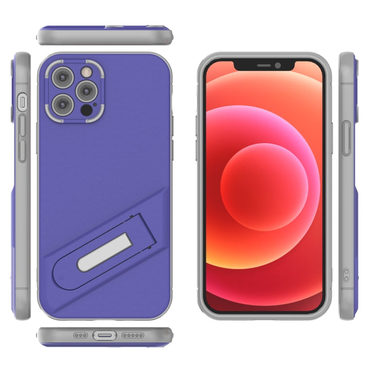 For iPhone 12 Pro Invisible Holder TPU + PC Phone Case