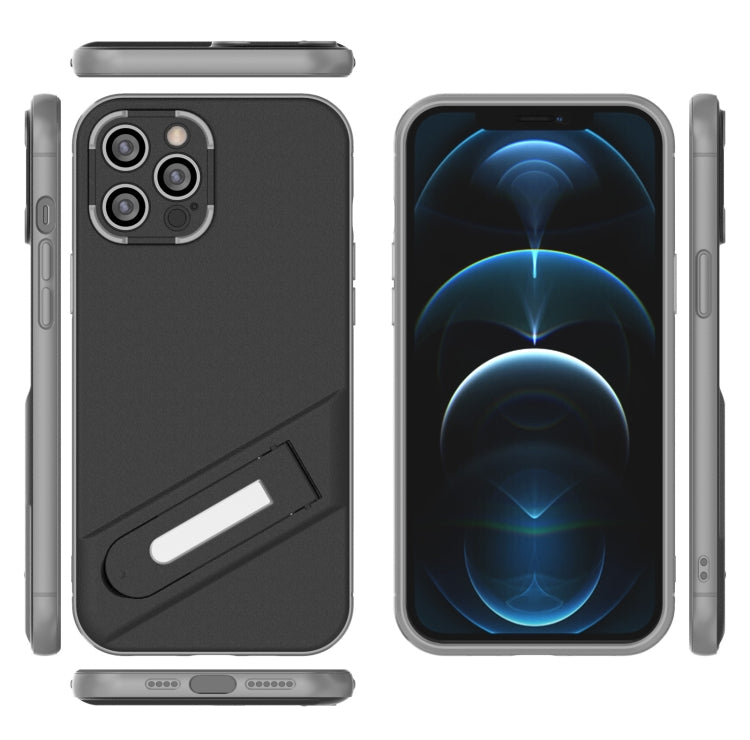 For iPhone 12 Pro Max Invisible Holder TPU + PC Phone Case