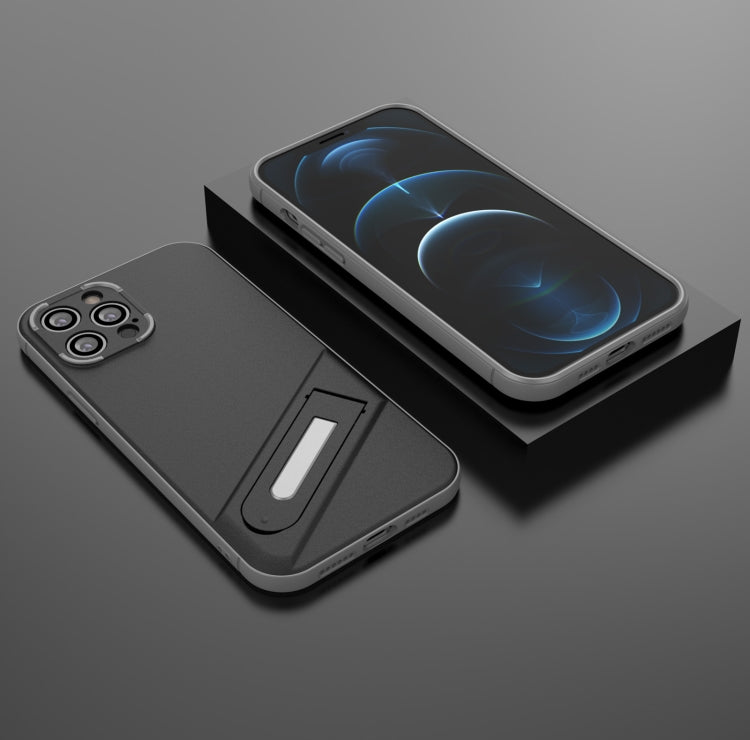 For iPhone 12 Pro Max Invisible Holder TPU + PC Phone Case
