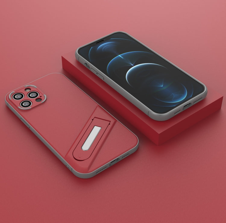 For iPhone 12 Pro Max Invisible Holder TPU + PC Phone Case