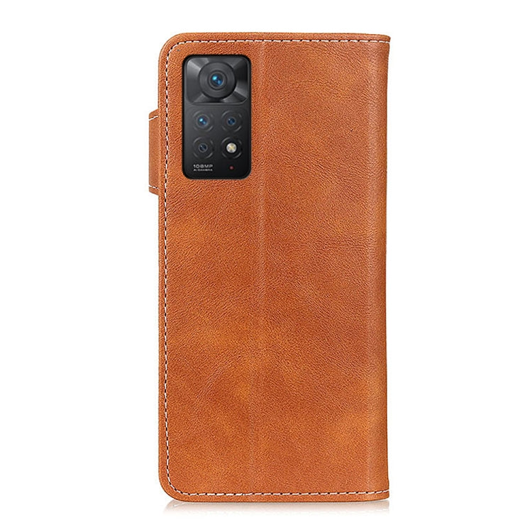 For Xiaomi Redmi Note 11 Pro 4G / 5G Global S-Type Stitching Calf Texture Leather Phone Case