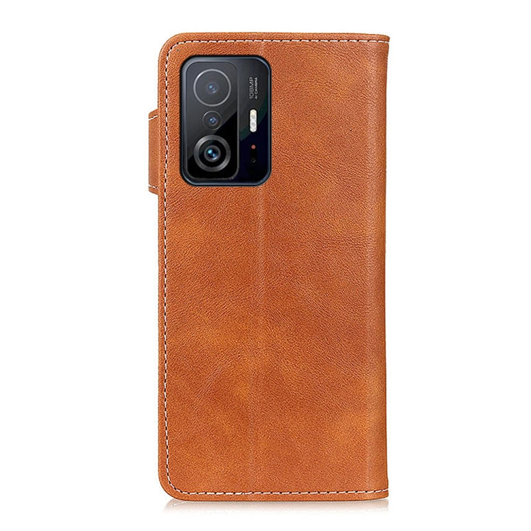 For Xiaomi 11T / 11T Pro S-Type Stitching Calf Texture Leather Phone Case