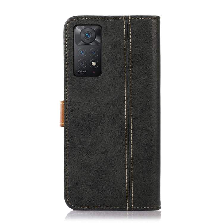 For Xiaomi Redmi Note 11 Pro 4G / 5G Global Stitching Thread Calf Texture Leather Phone Case