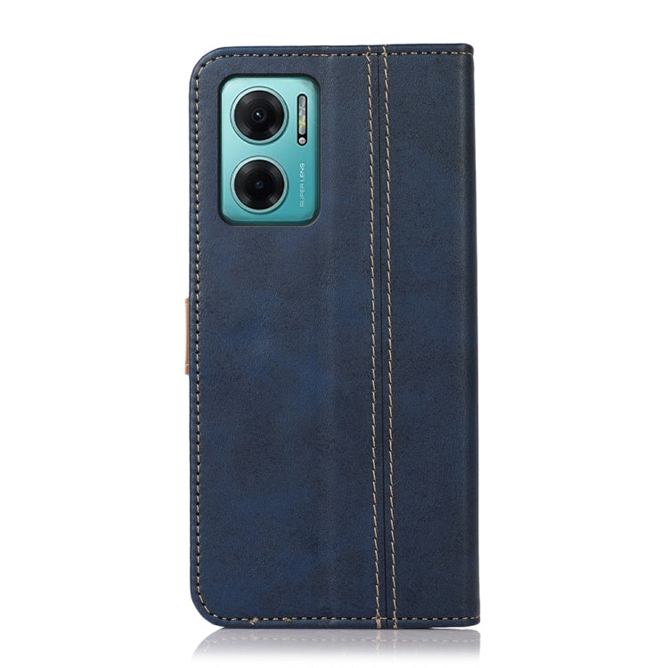 For Xiaomi Redmi Note 11E / Redmi 10 5G Stitching Thread Calf Texture Leather Phone Case