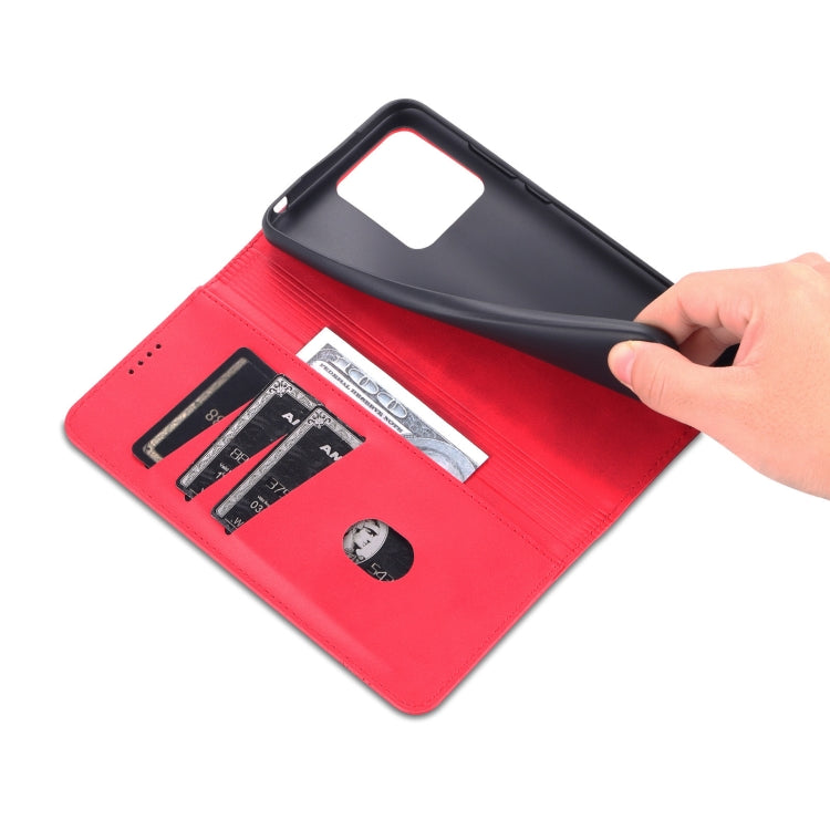 For Xiaomi Redmi 10C / 10 India AZNS Magnetic Calf Texture Flip Leather Phone Case