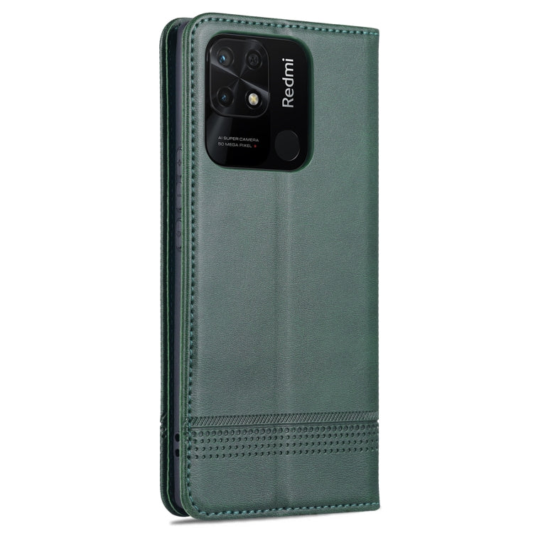 For Xiaomi Redmi 10C / 10 India AZNS Magnetic Calf Texture Flip Leather Phone Case