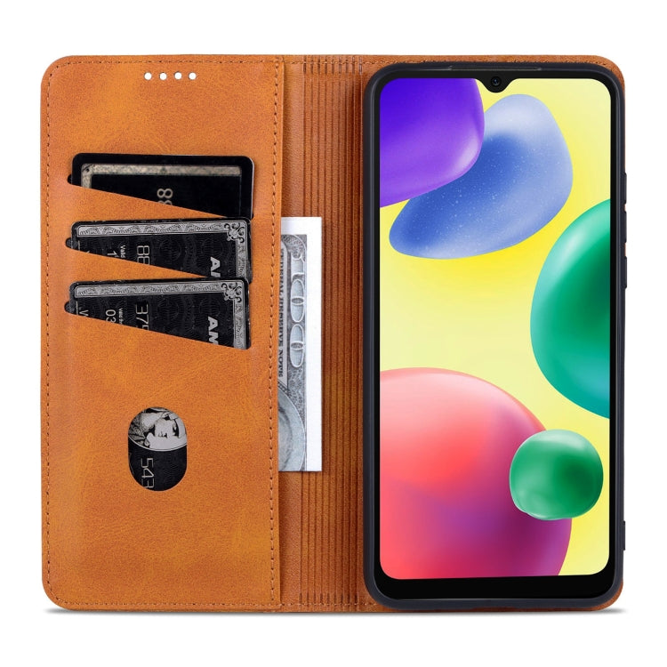 For Xiaomi Redmi 10C / 10 India AZNS Magnetic Calf Texture Flip Leather Phone Case