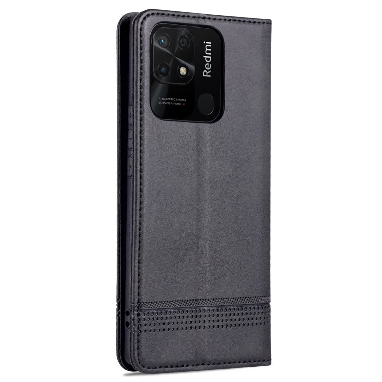 For Xiaomi Redmi 10C / 10 India AZNS Magnetic Calf Texture Flip Leather Phone Case